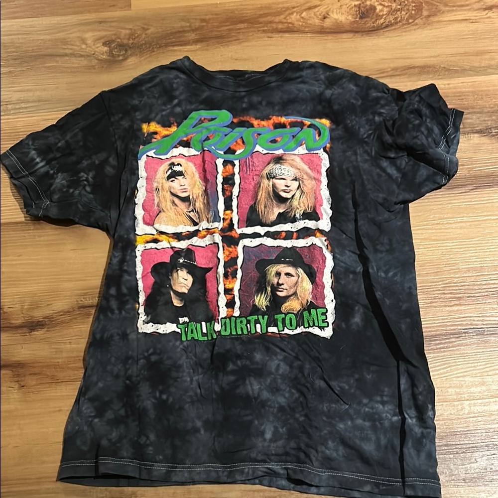 Poison Band Graphic Tee - Black and Multicolor
